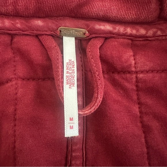 Free People Dolman Quilted Knit Jacket - Red (Rare Color!) - Picture 6 of 13